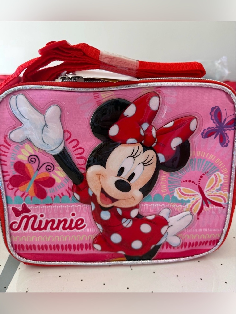 Disney Minnie Mouse Pink and Red Kids Lunch Tote